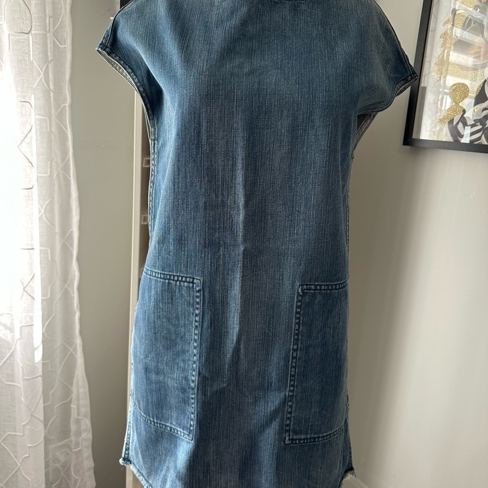 Wilfred Free Light Blue Denim Dress - Picture 4 of 5